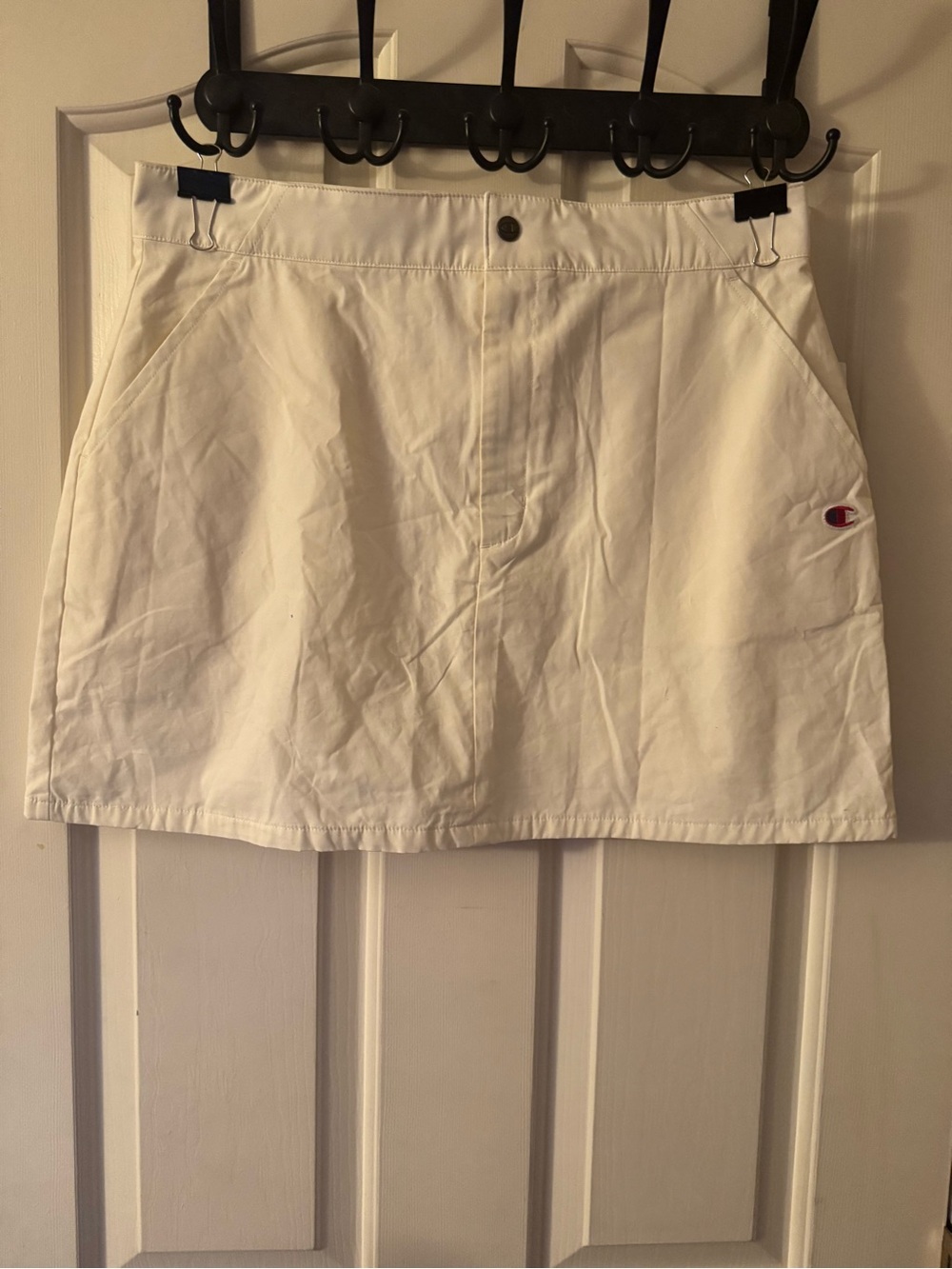 Champion White Tennis Skirt with Small Logo